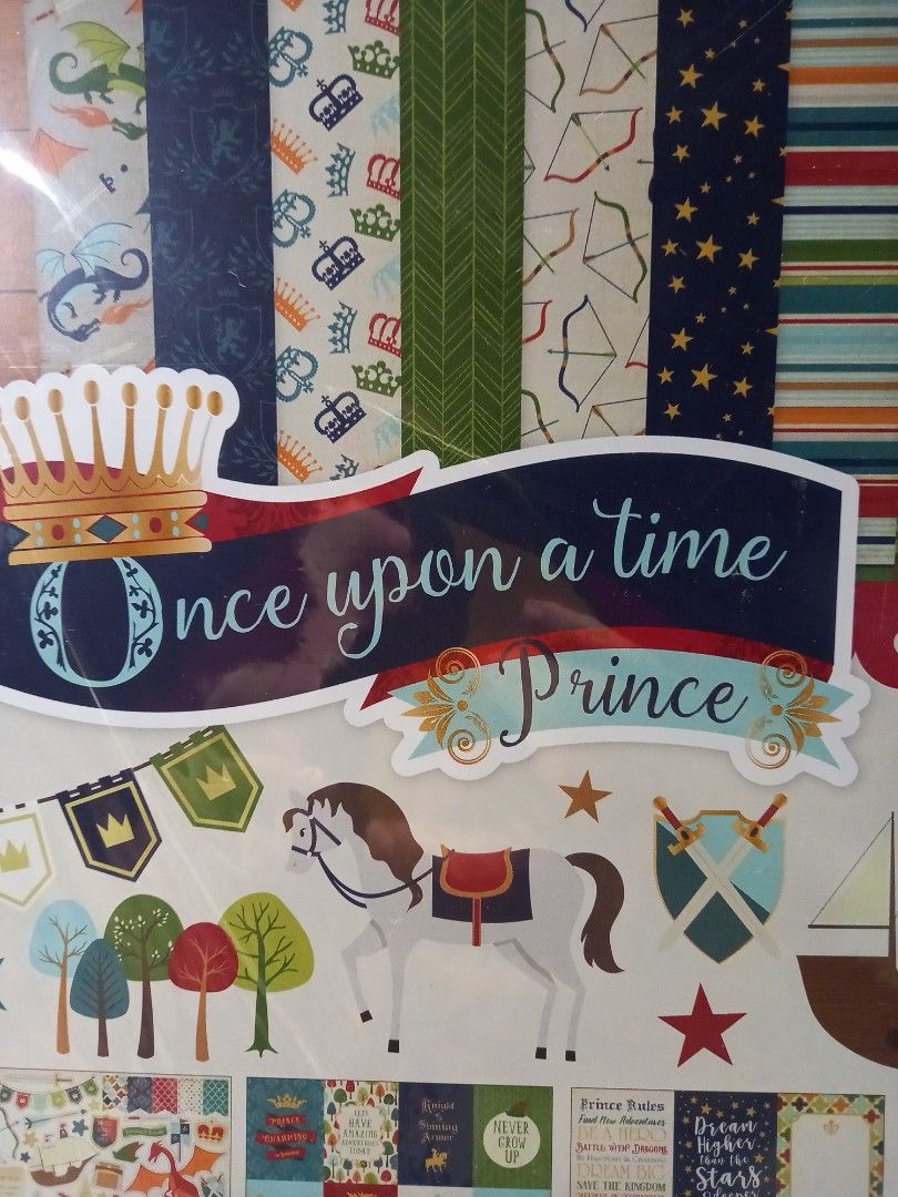 Echo Park - Once Upon A Time Prince Collection - 12x12 Cardstock