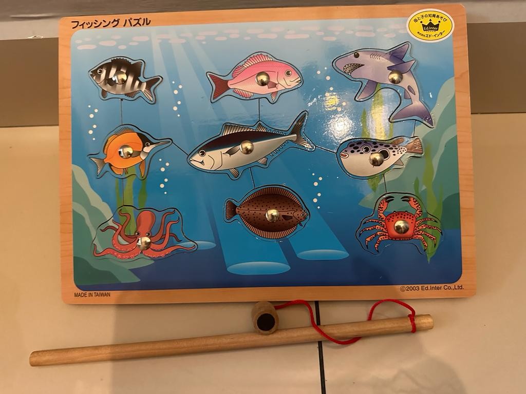 Ed.Inter 2in1 Wooden fishing Puzzle with magnetic, Hobbies & Toys, Toys &  Games on Carousell