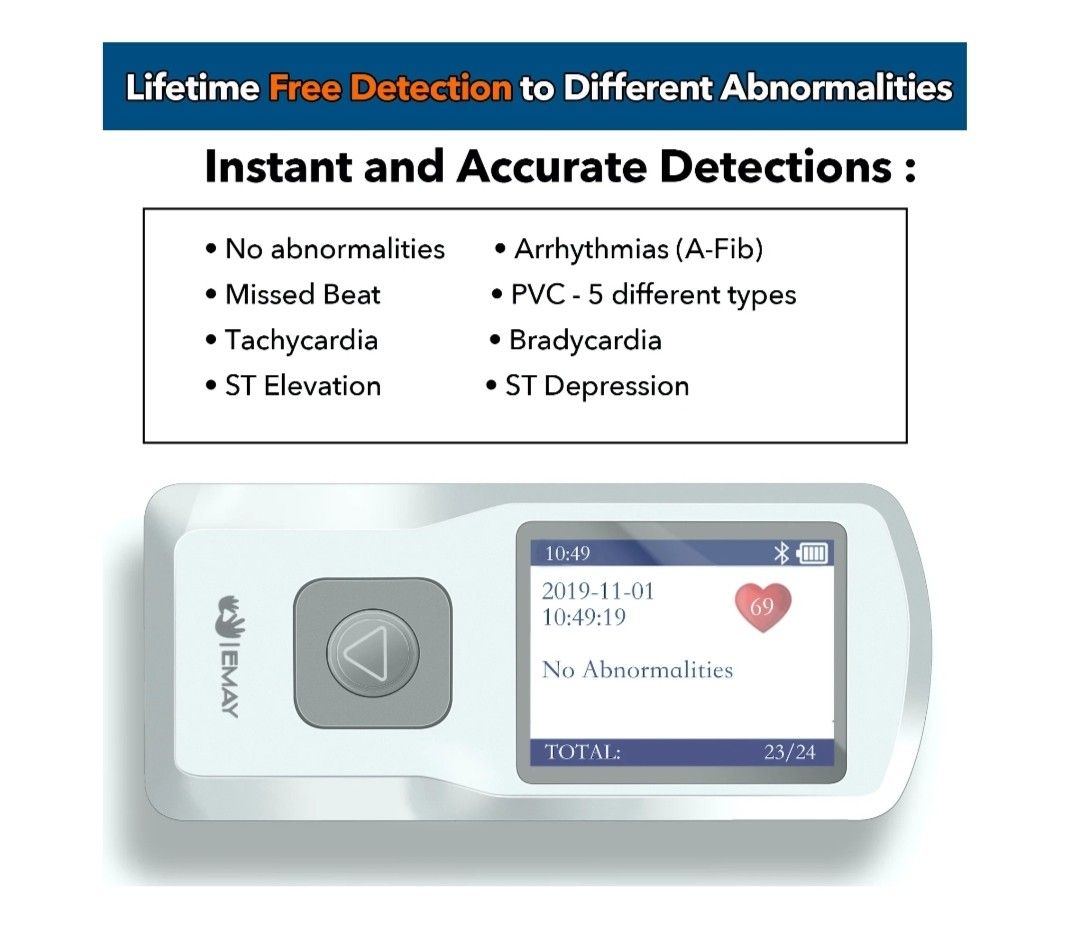 EMAY Portable ECG Monitor (included free delivery), Health & Nutrition