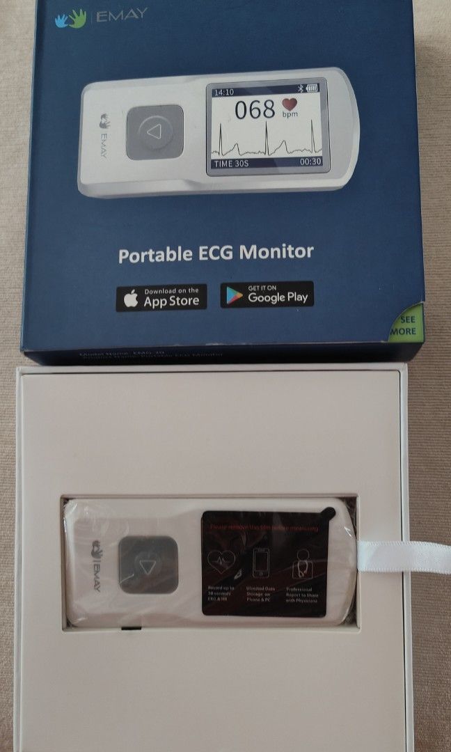 EMAY Portable ECG Monitor (included free delivery), Health & Nutrition