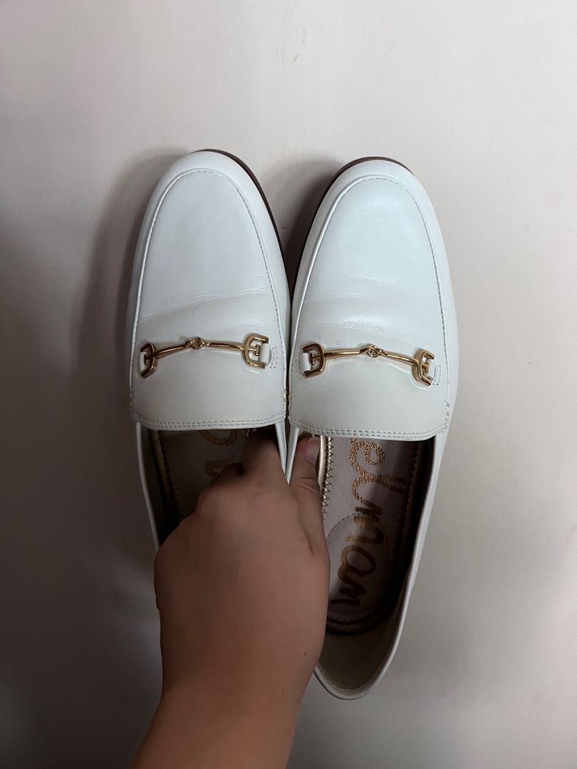 Sam edelman hotsell white loafers