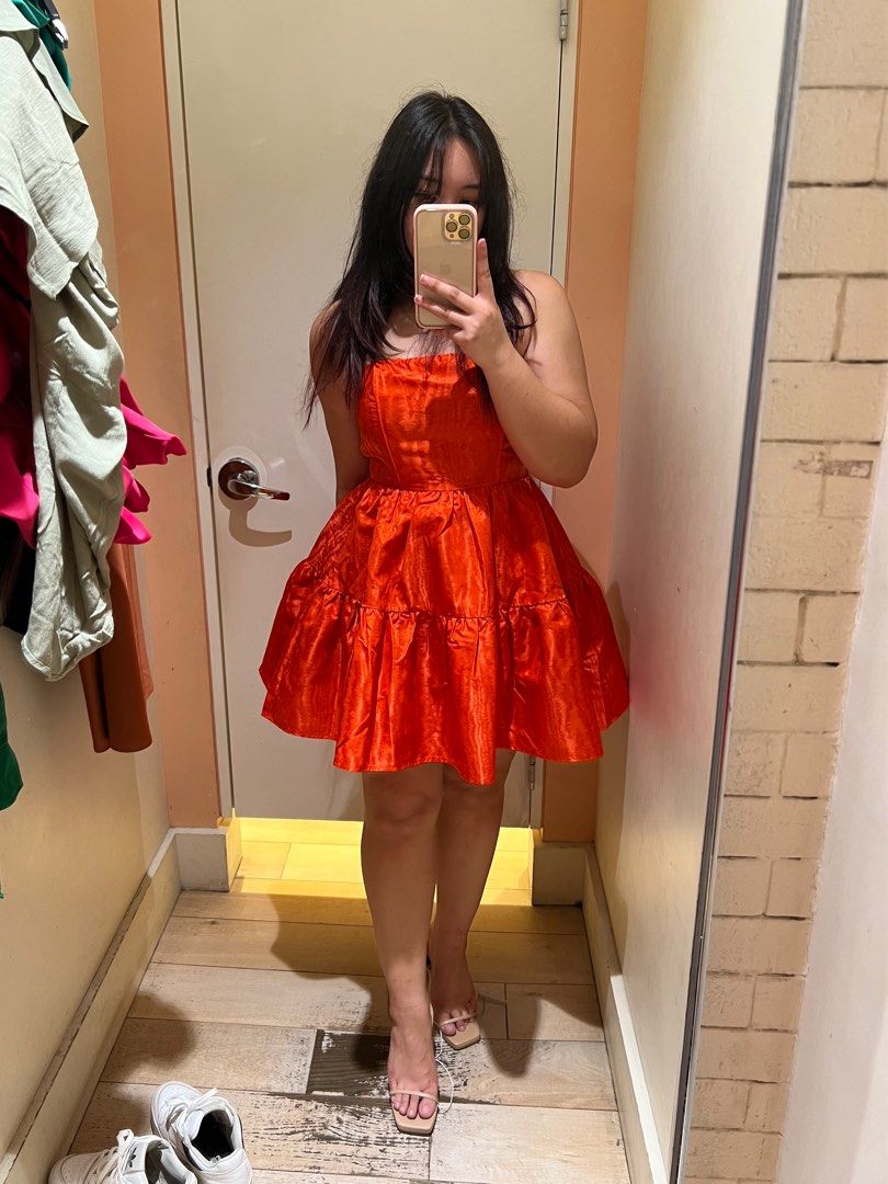 F21 Red Strapless Tube Formal Mini Dress