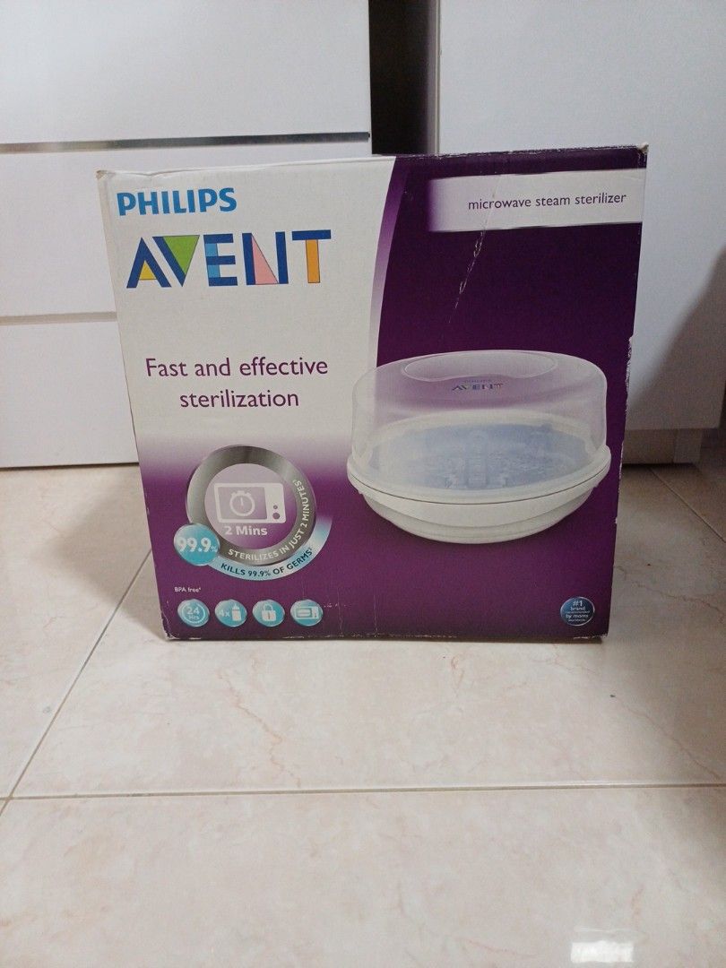 Avent Mircowave steam sterilizer Babies Kids Nursing Feeding