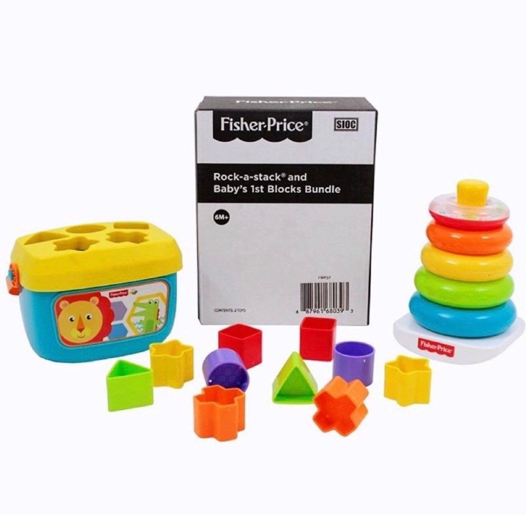 Fisher price stacking rings and shape sorter, Hobbies & Toys, Toys