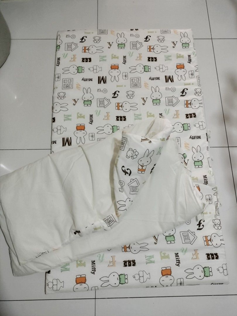 FUTON JAPAN MIFFY BABY CRIB FOAM AND COMFORTER SET, Babies & Kids, Baby
