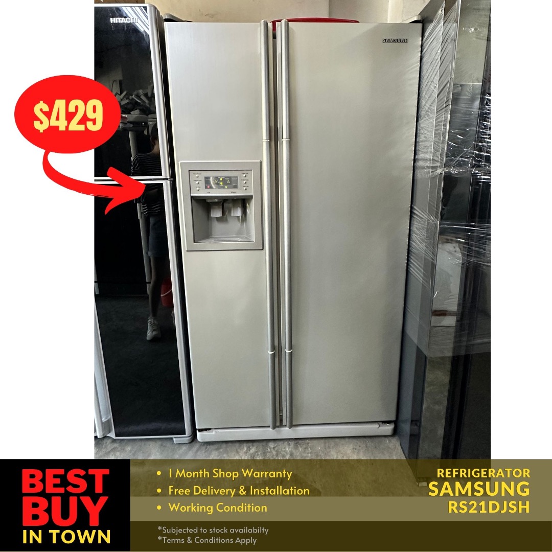 FREE DELIVERY! Samsung 537L SideBySide Refrigerator RS21DJSH2, TV