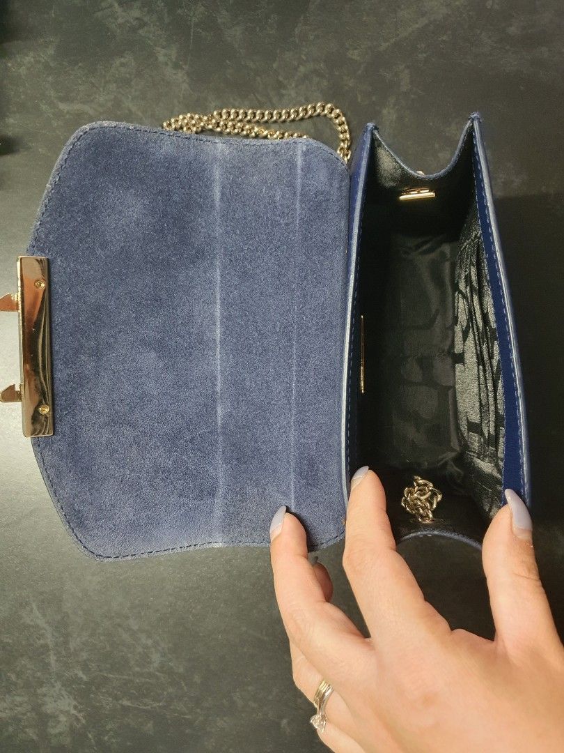 Furla velvet bag top