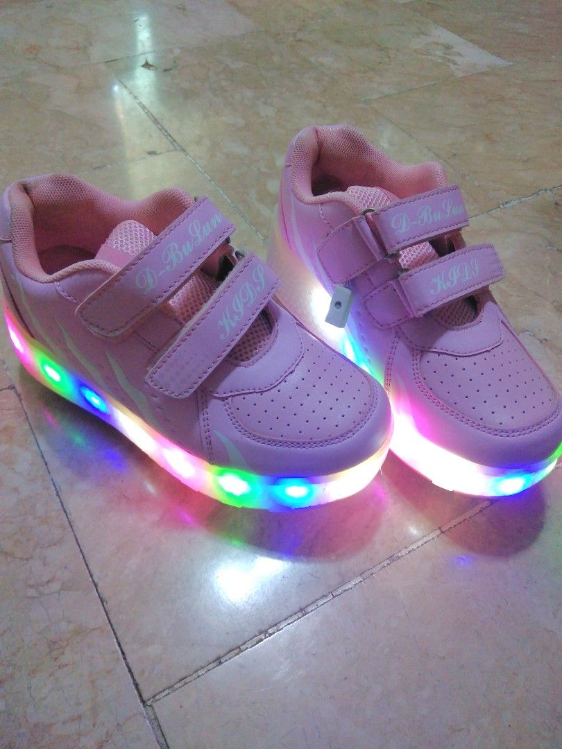 Rubber shoes with best sale lights