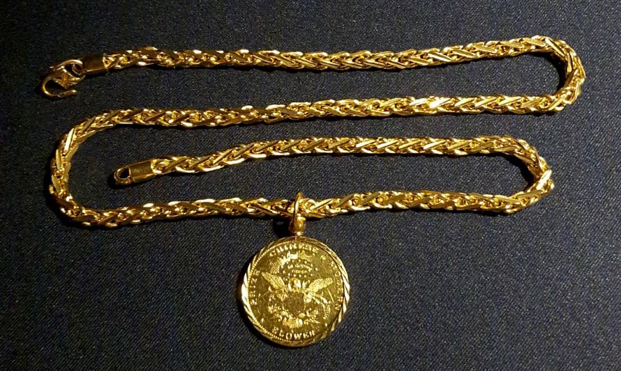 Real gold new arrivals pendant set