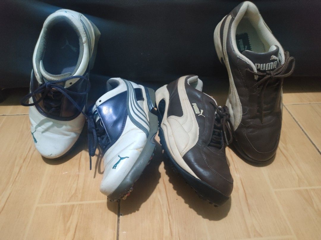 Golf Shoes (Category: Golf) located in Manila. Submitted by everythinghasaprice (Listing ID 1236967205, Image 2). Description: For Aspack 2 pairs Puma Women Golf shoes Purple/white size 8/24.5 Puma Men Golf Shoes Brown size 8.5 US For only 2000 free ship.