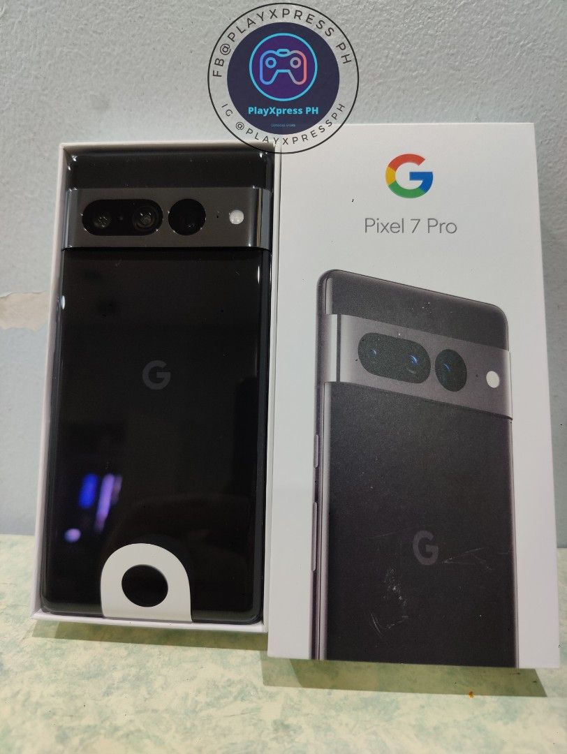 Factory Unlocked Google Pixel 7 Pro - 256GB - Obsidian Black