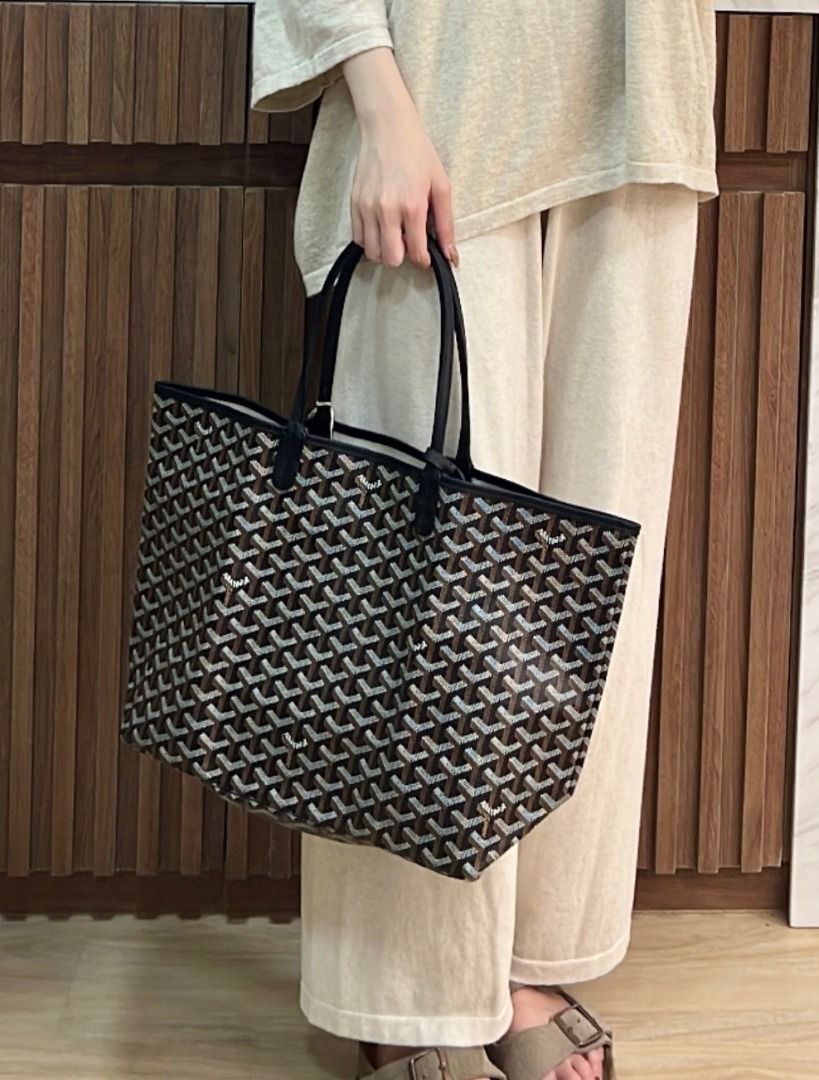 Goyard black pm tote best sale