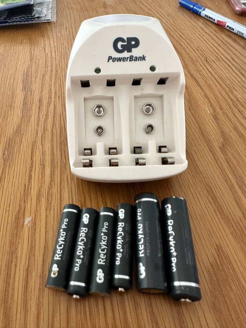 GP Rechargeable batteries and charger, TV & Home Appliances, Electrical