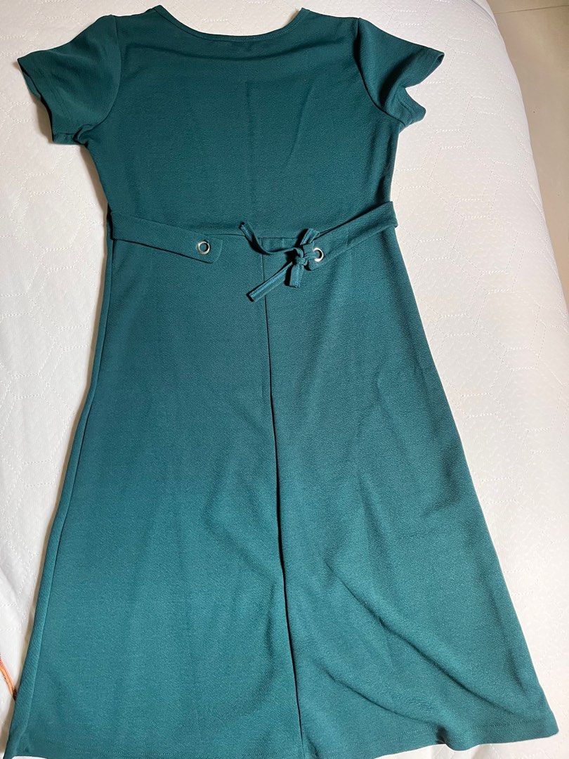 Green office dress, Women's Fashion, Dresses & Sets, Dresses on Carousell