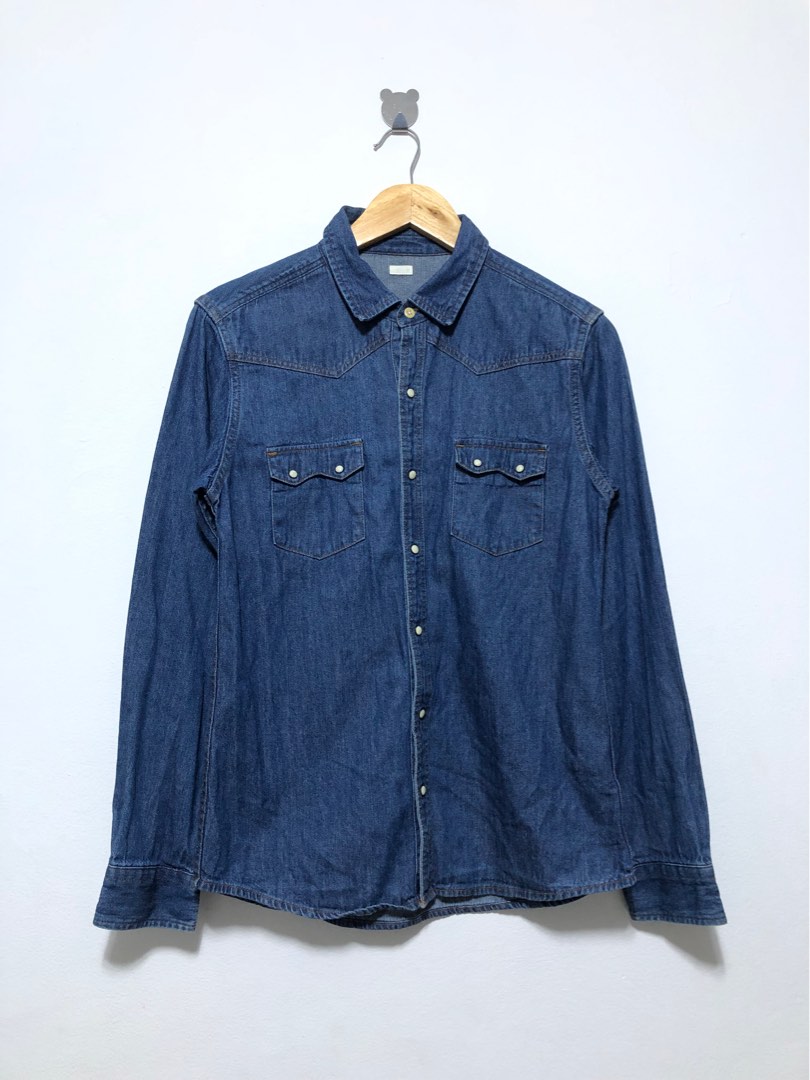 GU Denim Jacket, Men's Fashion, Coats, Jackets and Outerwear on Carousell