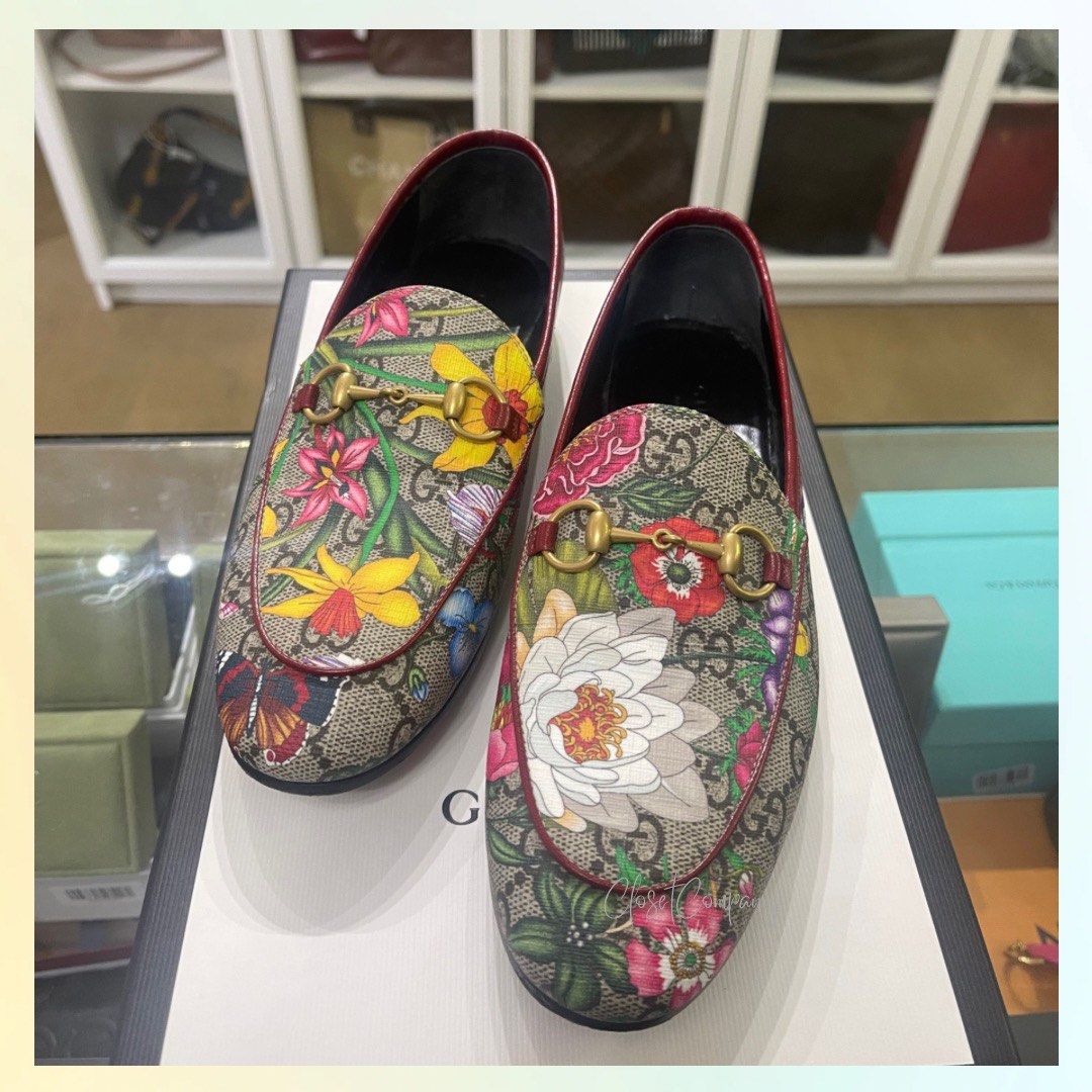 Gucci floral loafers store