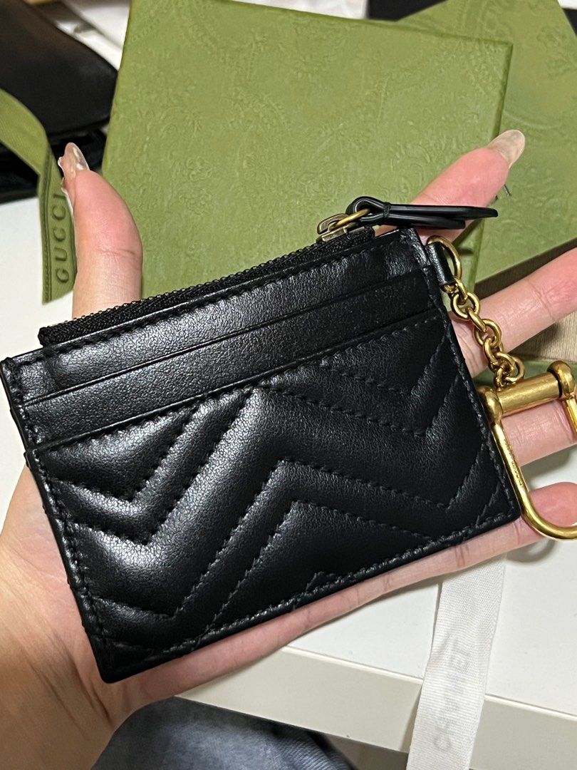 Gucci Marmont Keychain Wallet, Women's Fashion, Bags & Wallets, Wallets &  Card Holders on Carousell