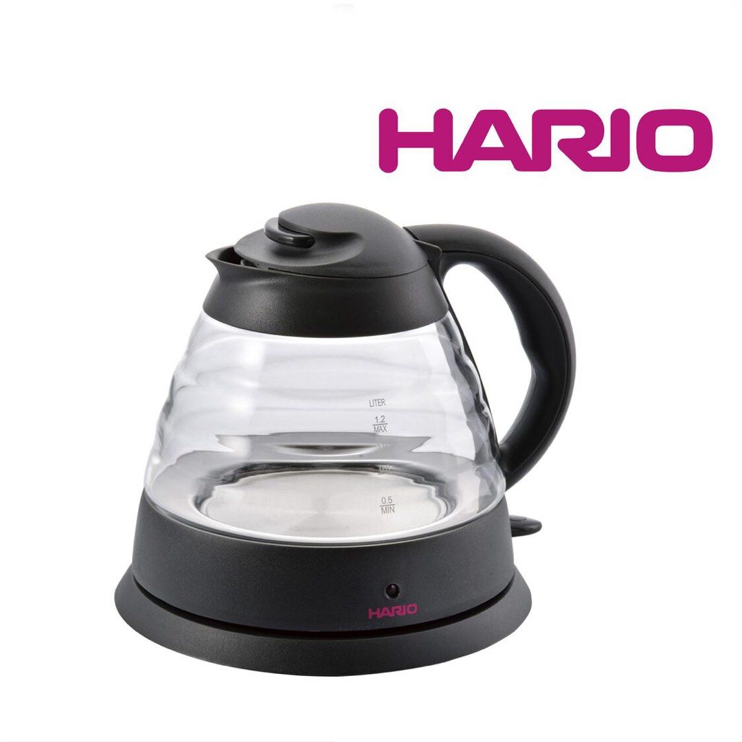 Hario glass kettle 1.2L cordless, TV & Home Appliances, Kitchen Appliances, Kettles & Airpots on