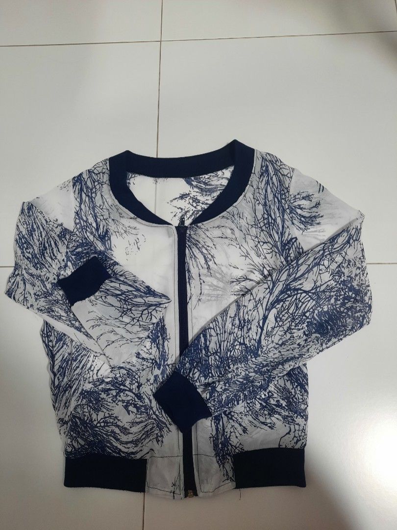 Sheer cheap bomber jacket