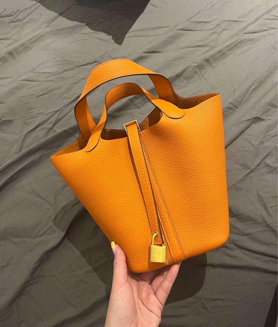 Hermes Picotin 18 – 2023 Classic Hermes Orange, Luxury, Bags