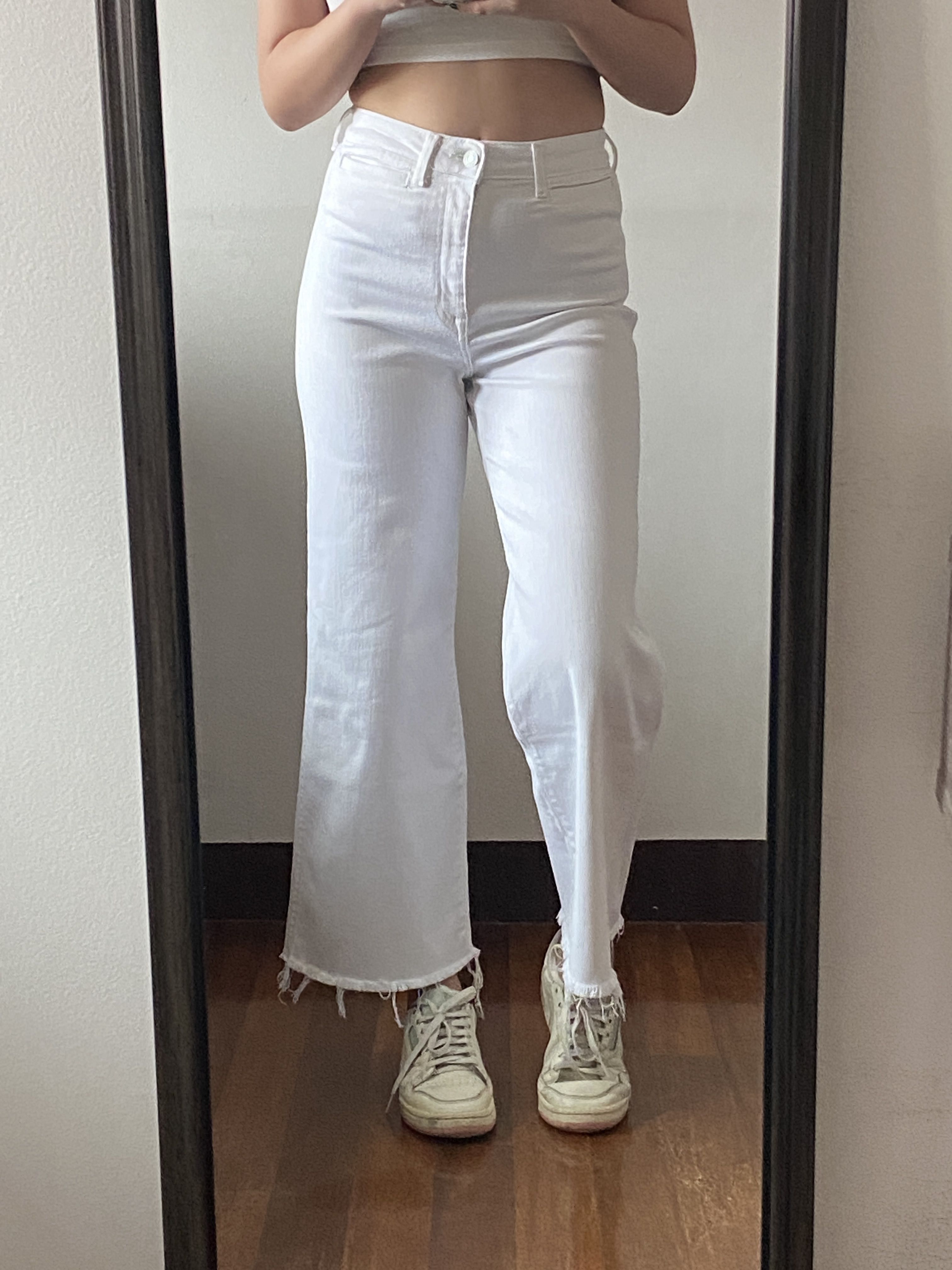 H&m white culotte jeans 2025