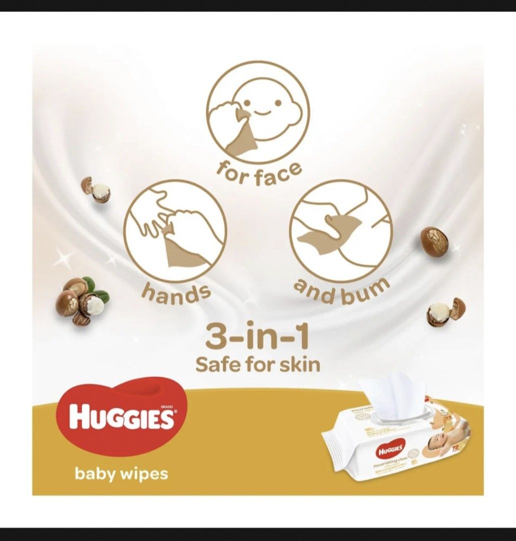 Huggies Wipes With Oat, Aloe Vitamin E, Unscented, Pack, 168 Total Ct  Select For More Options)