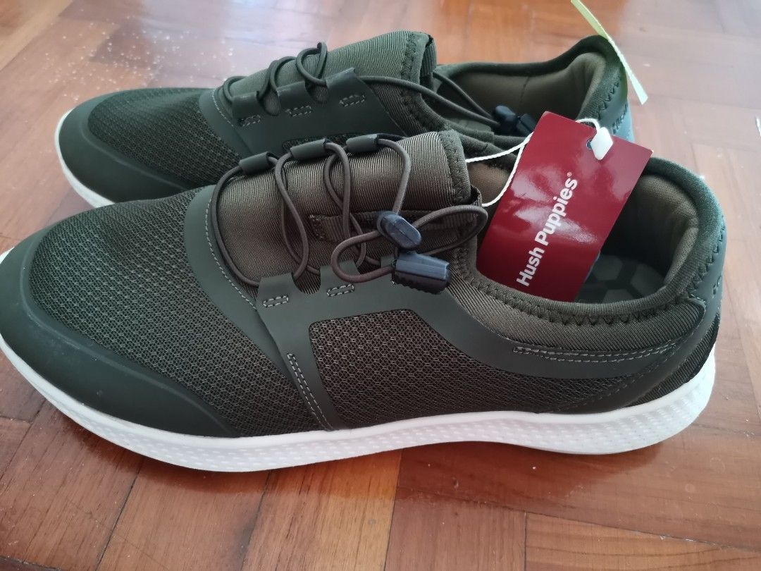 Hush puppies green store shoes