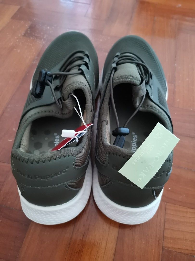 Hush puppies green clearance shoes