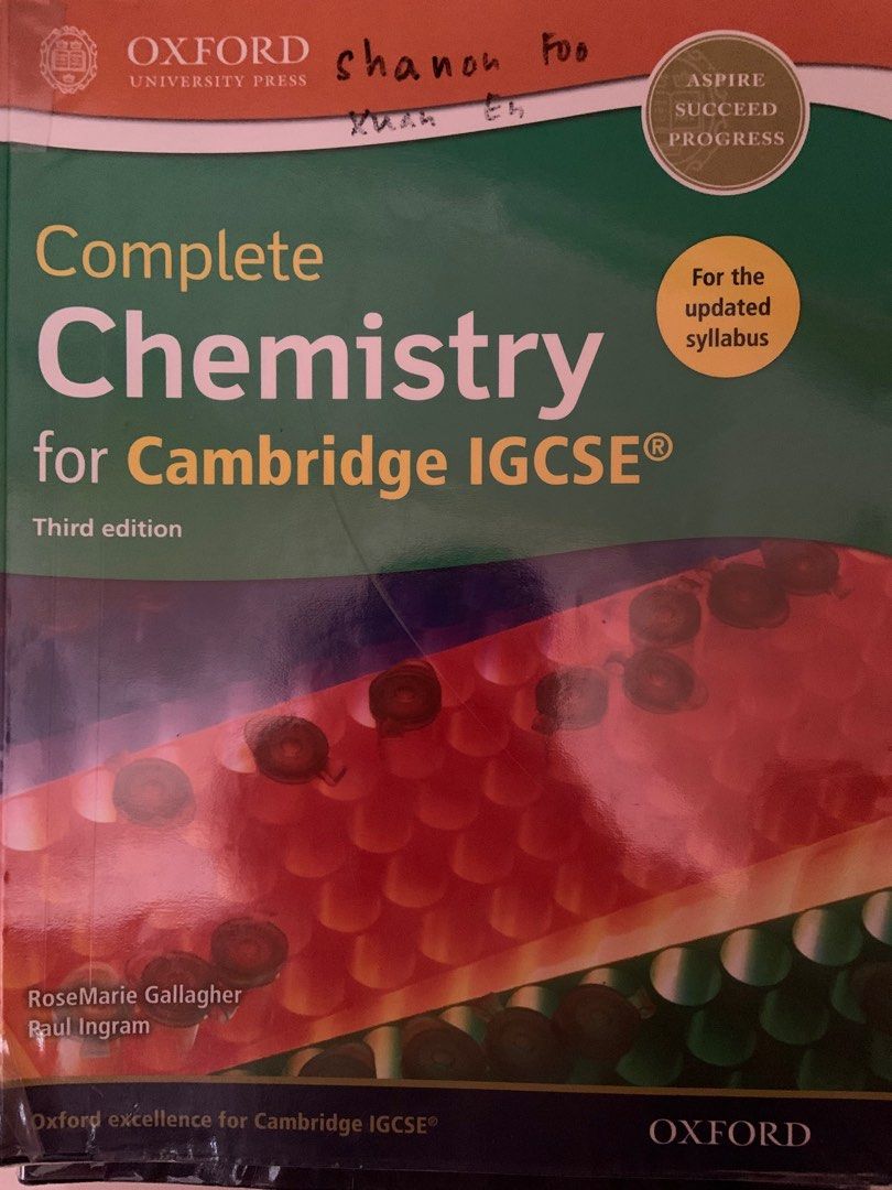 IGCSE CHEMISTRY TEXTBOOK Hobbies Toys Books Magazines Textbooks Igcse chemistry textbook hobbies toys books magazines textbooks