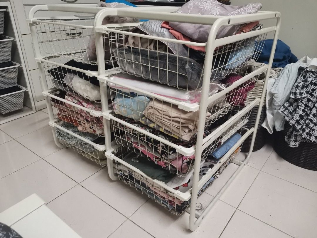 Ikea algot steel rack shelves, Furniture & Home Living, Furniture