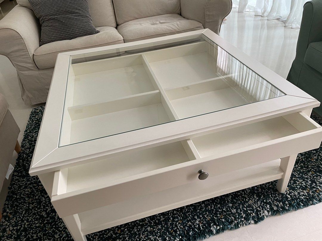 IKEA LIATORP Coffee Table (White/Glass), Furniture & Home Living