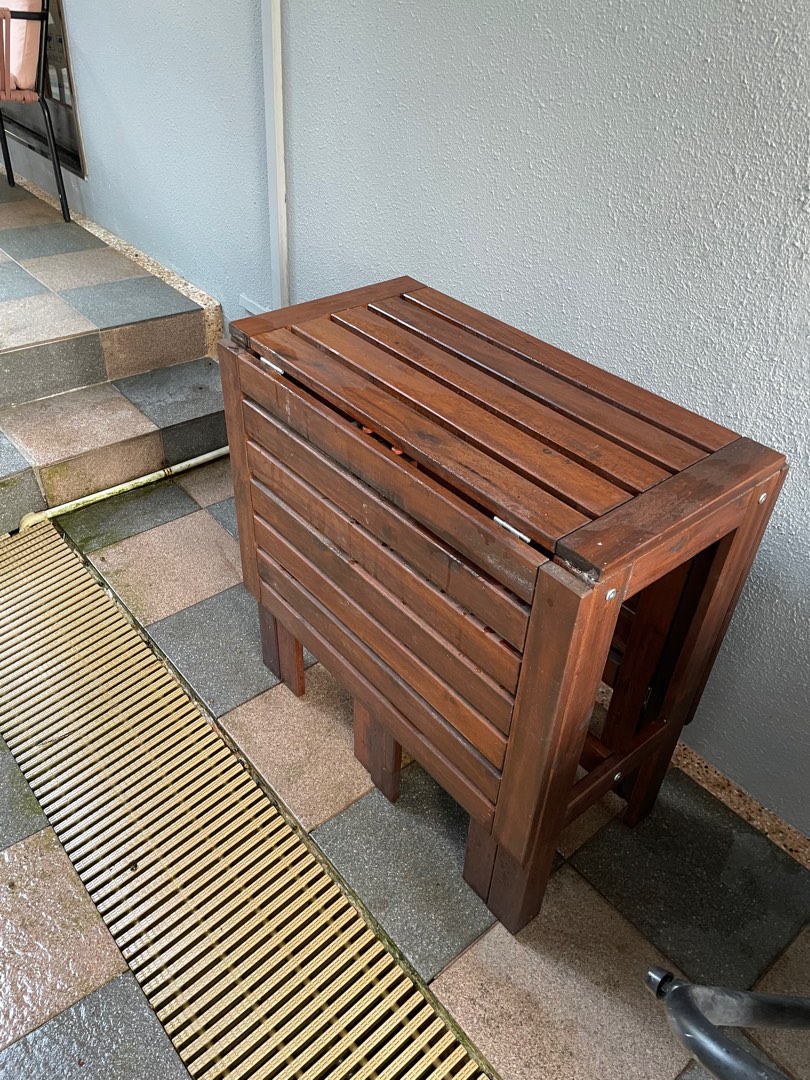 IKEA outdoor foldable table, Furniture & Home Living, Outdoor Furniture on Carousell