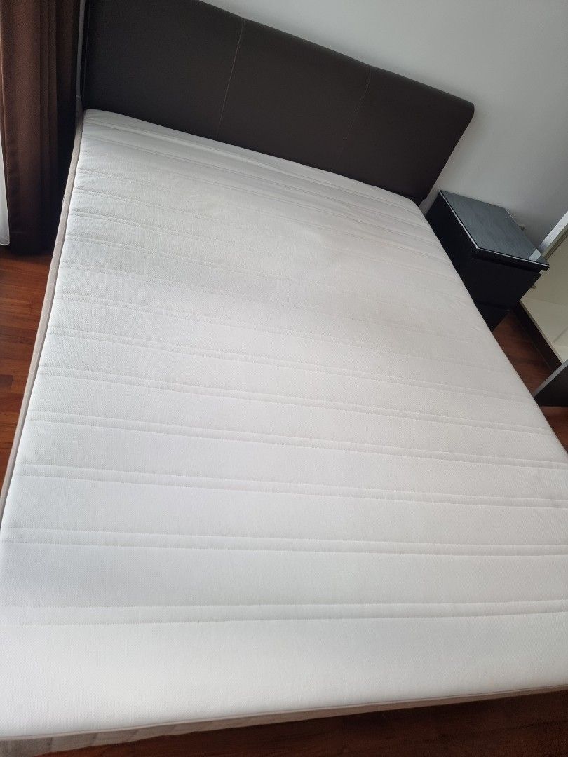 IKEA Queen Size Mattress, Furniture & Home Living, Furniture, Bed