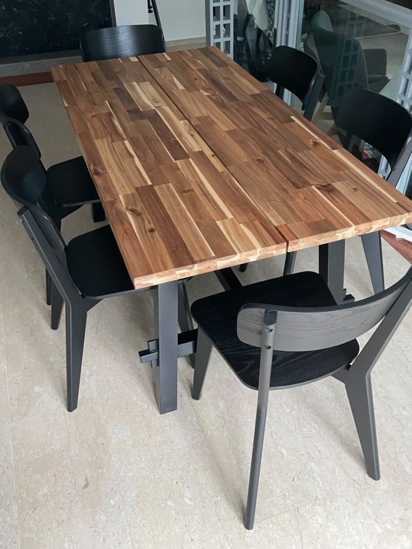 IKEA Skogsta Dining Table, Furniture & Home Living, Furniture, Tables