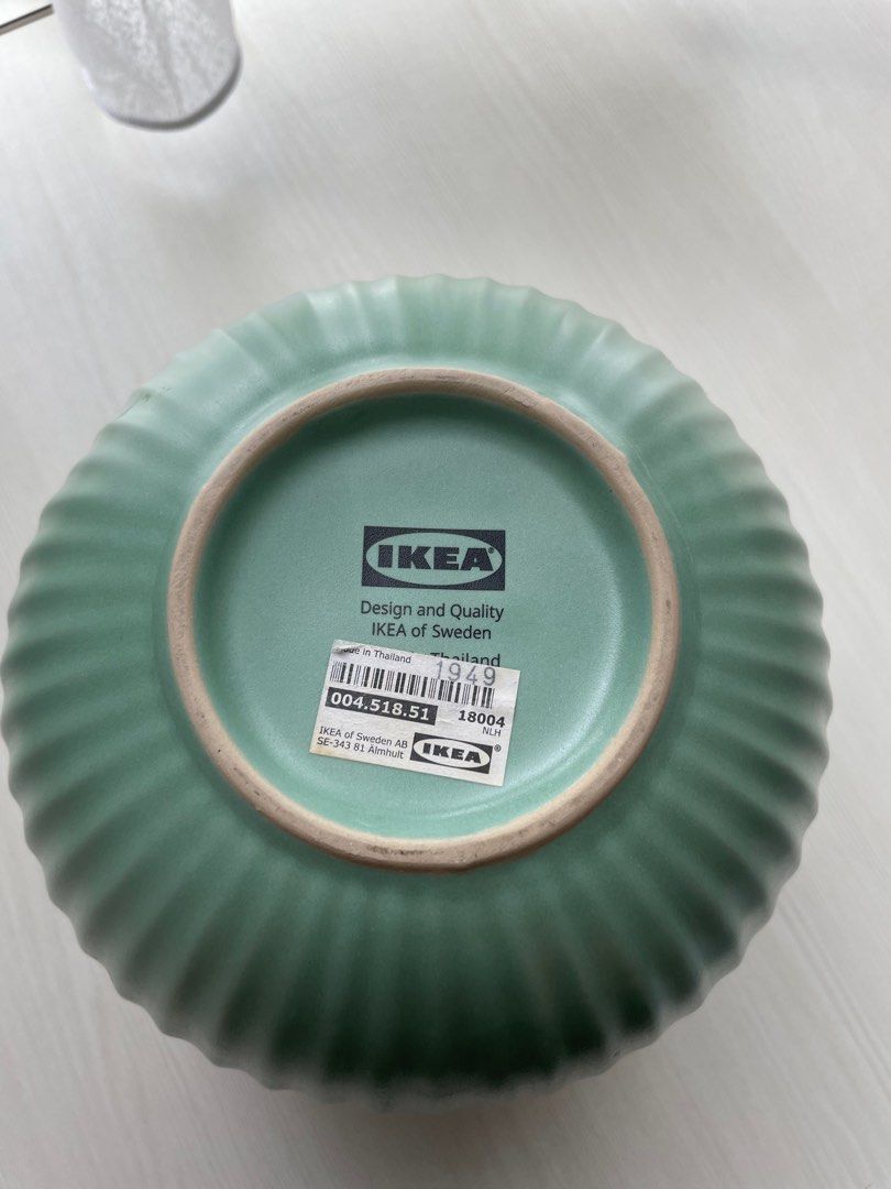 IKEA VANLIGEN Vase (Teal), Furniture & Home Living, Home Decor, Vases