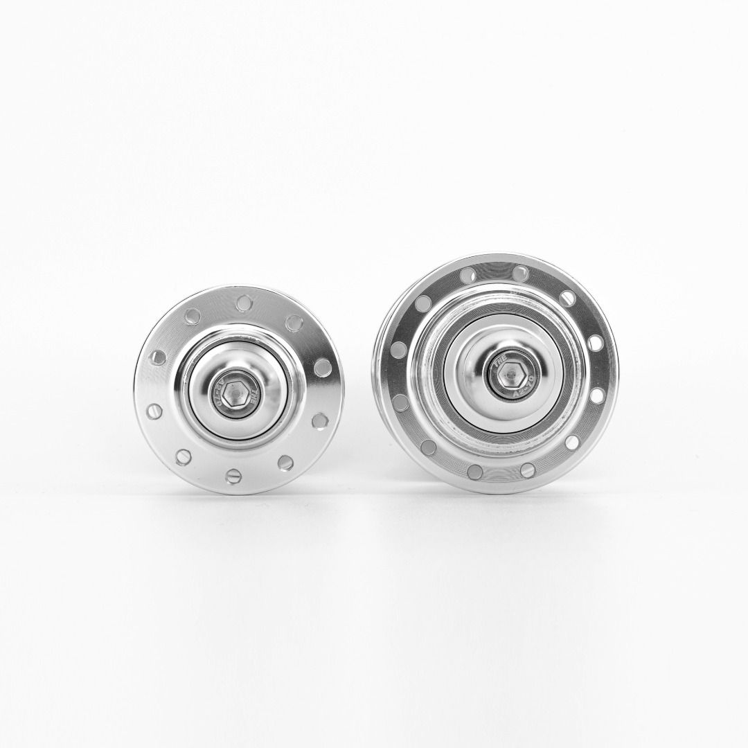 Kratozen Low Flange Silver Track Hub Set Fixie Fixed Gear Singlespeed