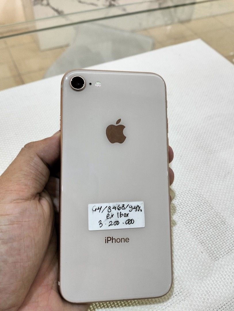 IPHONE 8 ROSE GOLD (64GB) EX-IBOX FULLSET MENERIMA JUAL DAN TUKAR