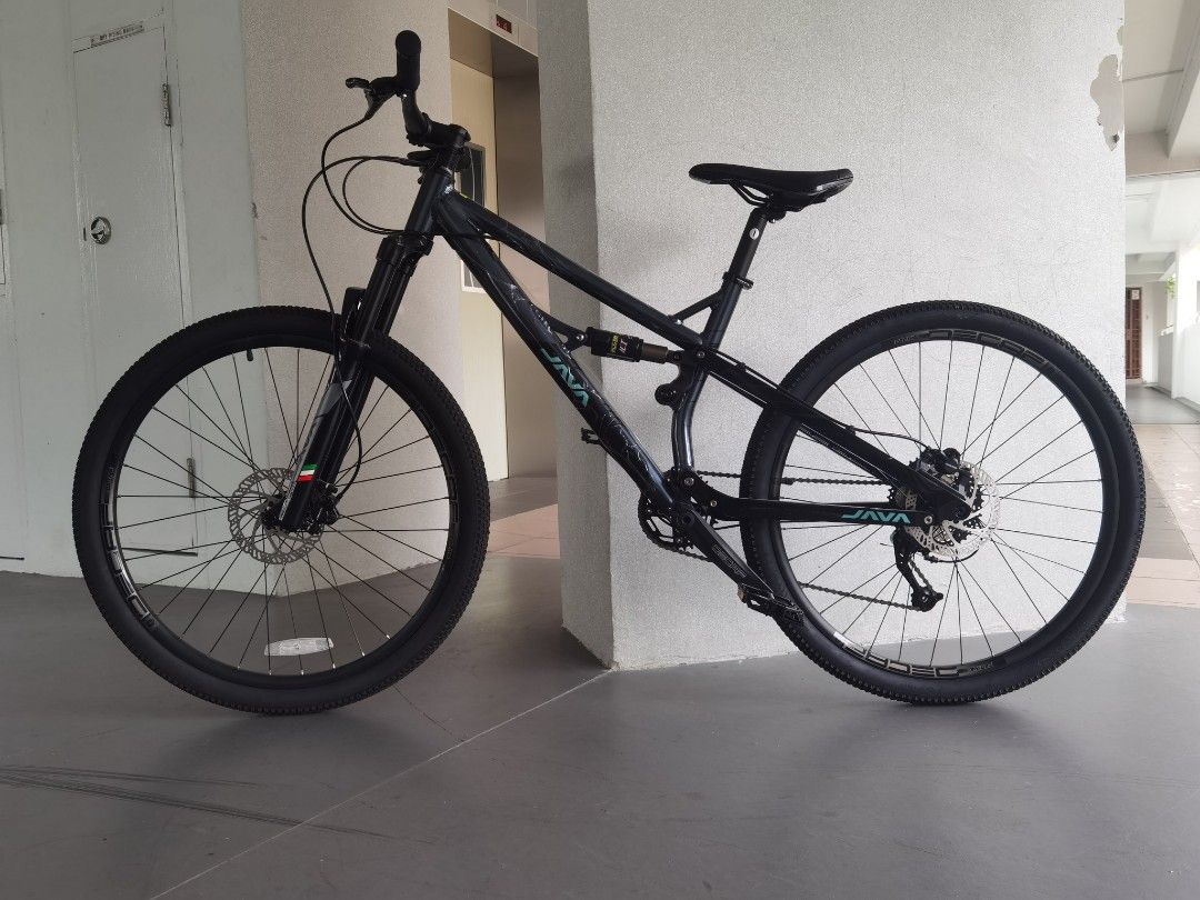 Java full sales suspension bike