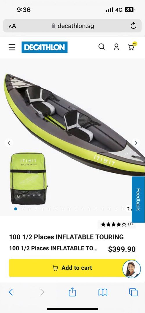 Kajak, Sports Equipment, Other Sports Equipment and Supplies on Carousell