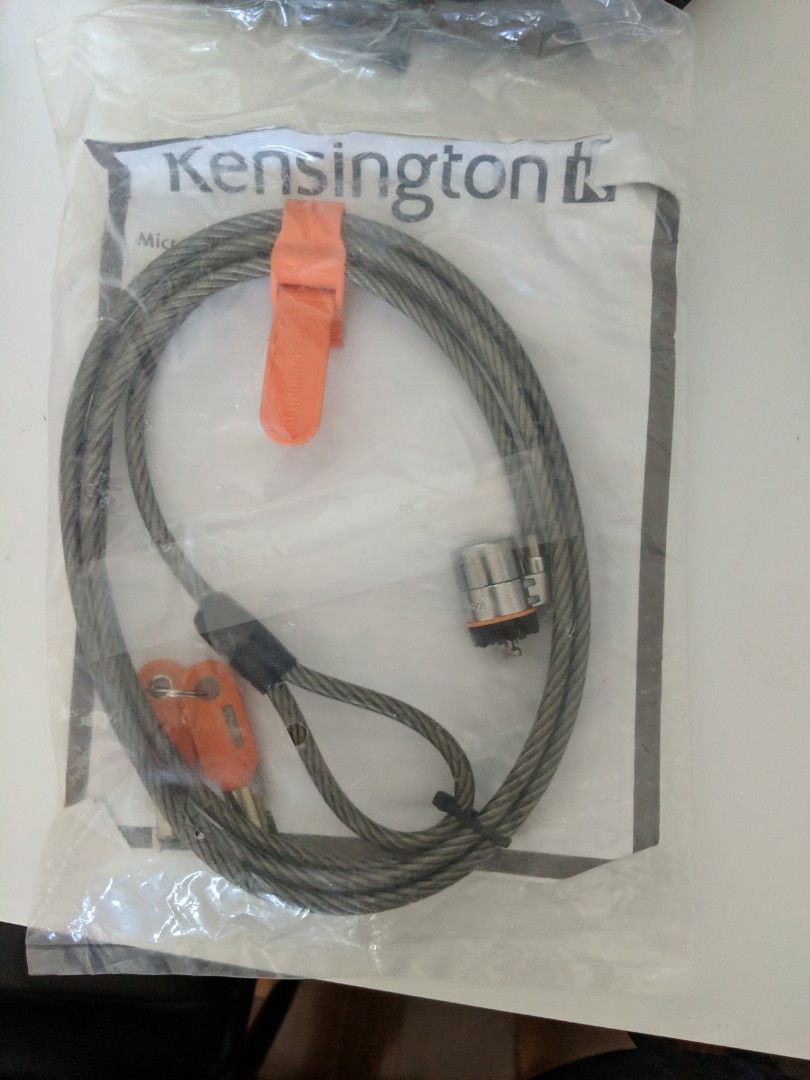 Kensington laptop lock, Computers & Tech, Parts & Accessories, Cables