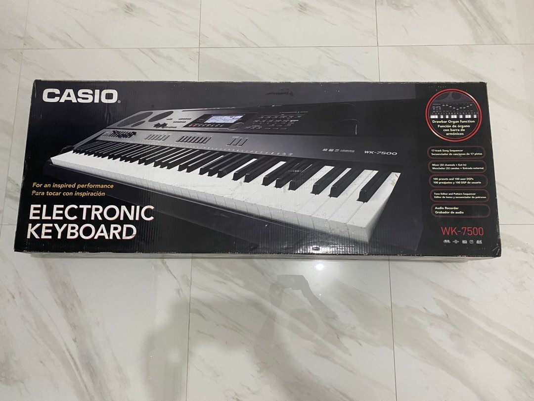 Keyboard Casio WK7500 (wellused nego), Musik & Media, Alat di Carousell