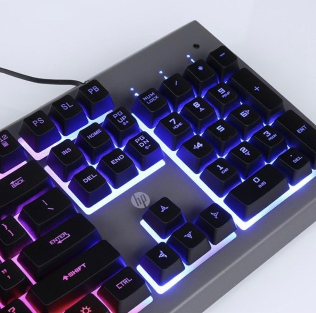 Keyboard Gaming HP K100 RGB Membrane Keyboard & Multimedia Function