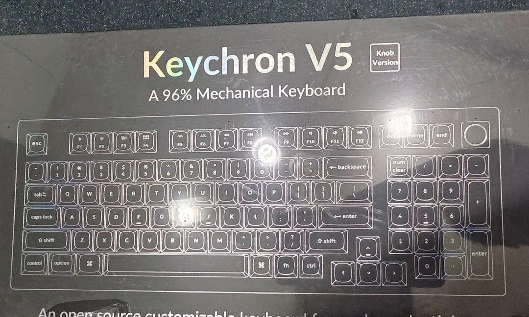 Keychron V5 Mechanical Keyboard with knob keycap mash, Computers & Tech ...