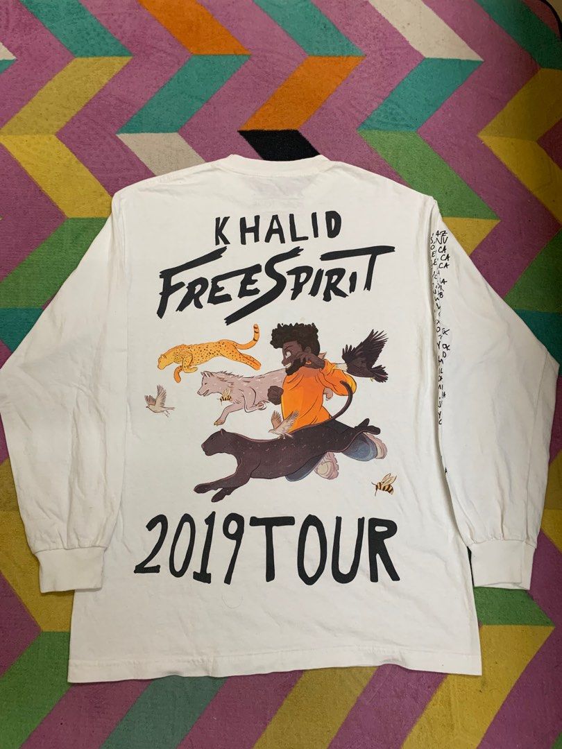 KHALID FREE SPIRIT TOUR 2019 longsleeve tshirt Men s Fashion