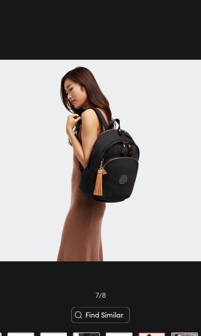 Kipling delia rose clearance black
