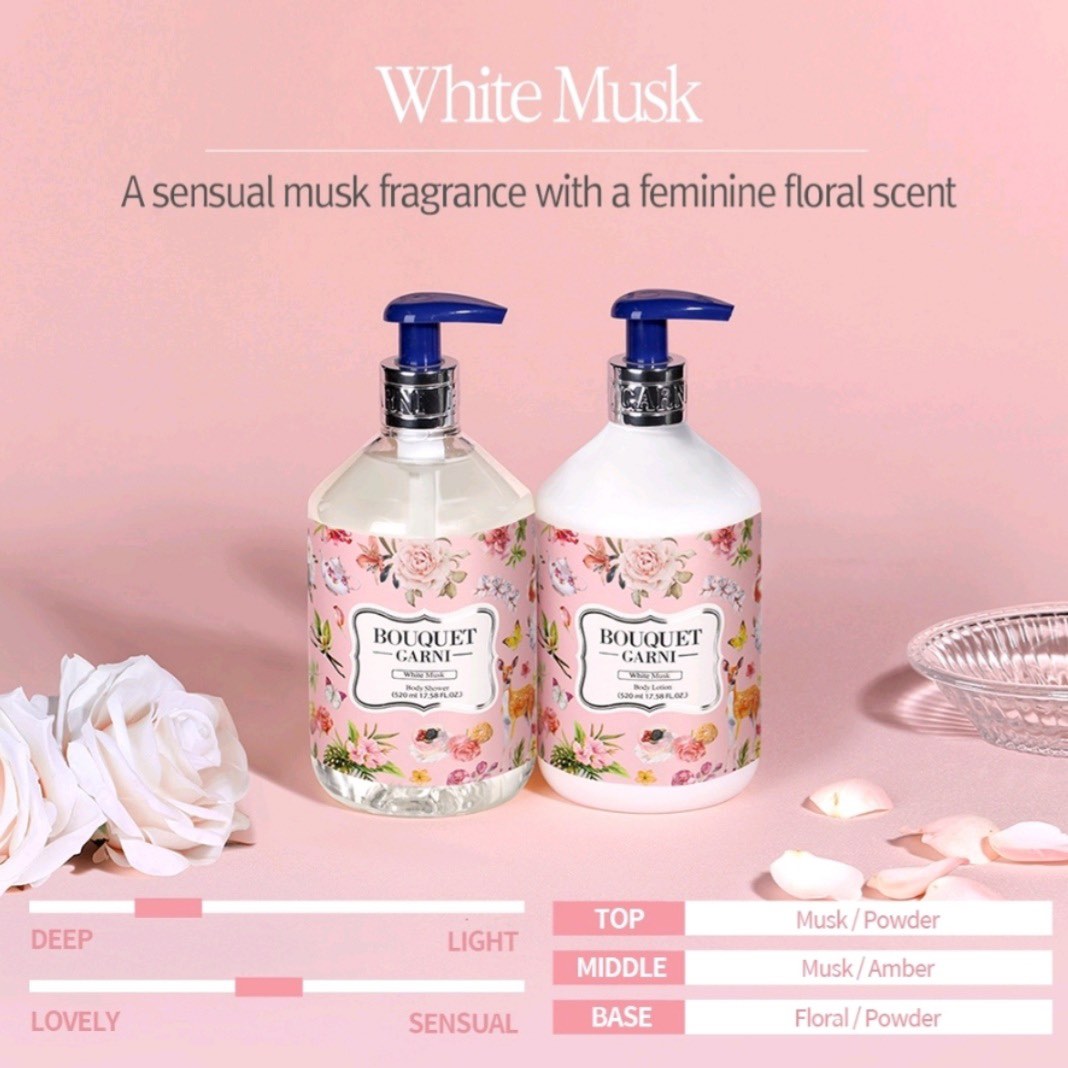 Korea Bouquet Garni Fragrance Body Lotion White Musk, Beauty & Personal