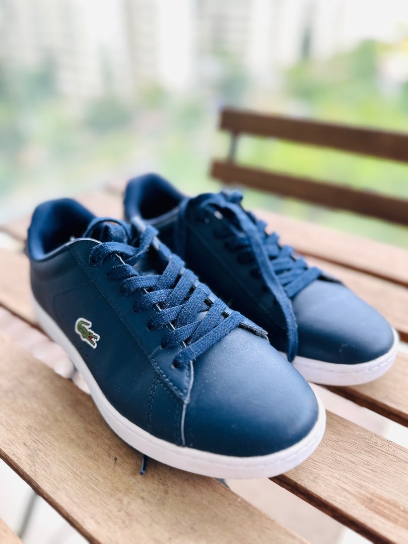 Lacoste blue top leather shoes