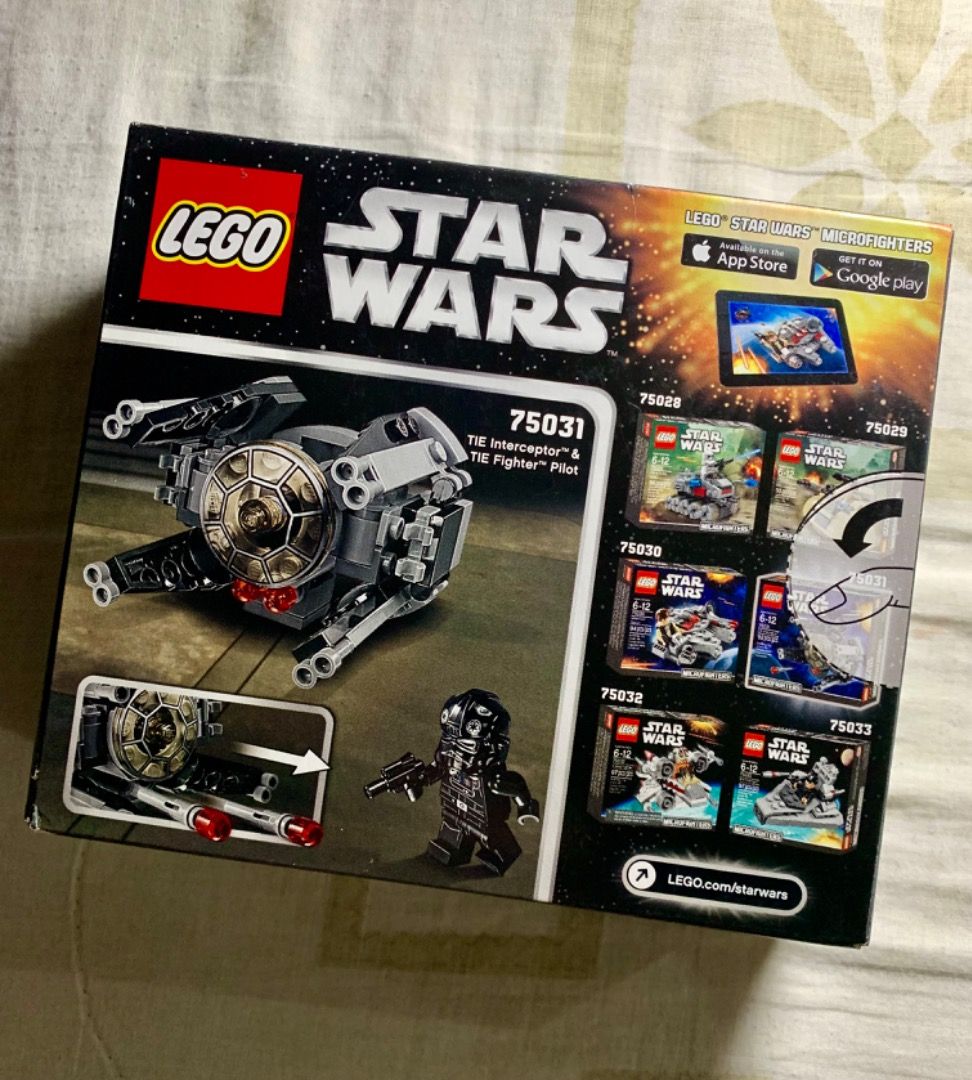 Lego 75031 Star Wars Tie Interceptor Microfighter, Released 2014 (Retired set), Hobbies & Toys 