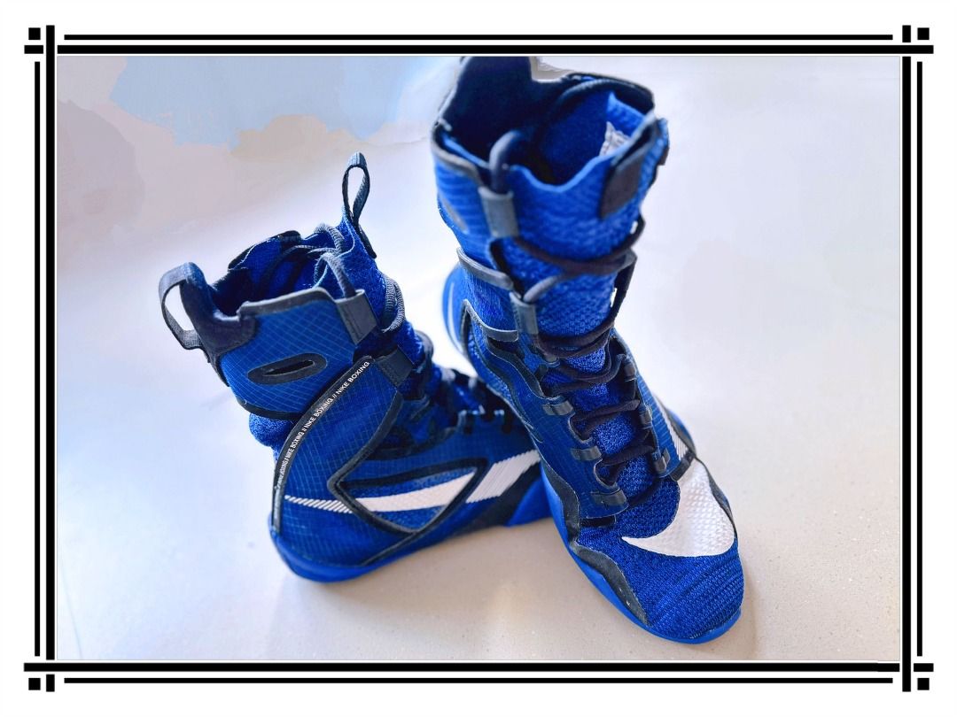 Blue nike clearance boxing boots