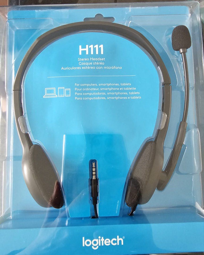 Logitech H111 Stereo Headset, Audio, Headphones & Headsets on Carousell